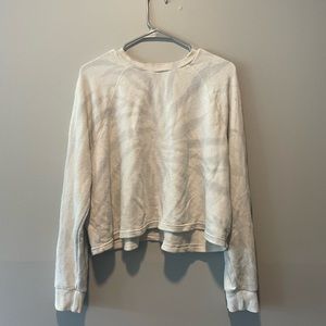 Madewell light blue and white tie dye sweater size M